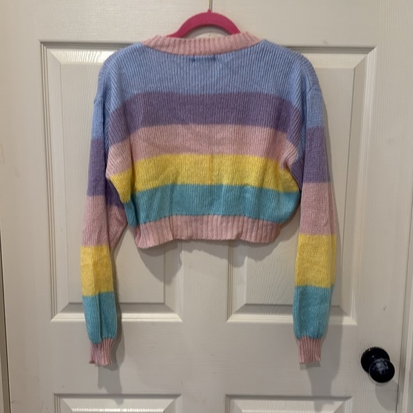 Nasty Gap striped cropped cardigan, large - Picture 7 of 8